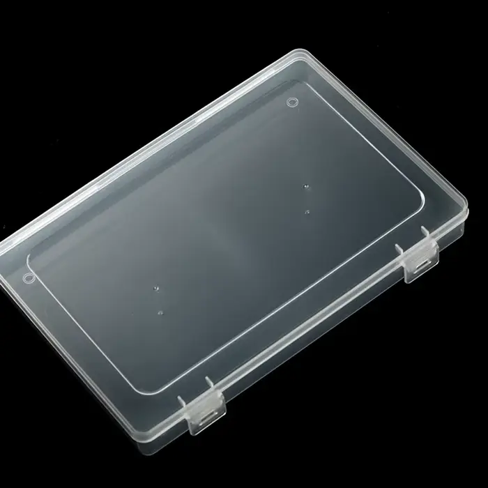 Boîte de rangement grande capacité pour faux ongles, anti-poussière, transparente, pratique, avec carte de couleurs et présentoir pour plaques d'ongles