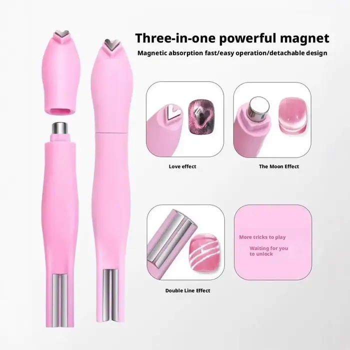 Aimant en forme de cœur pour vernis Gel œil de chat