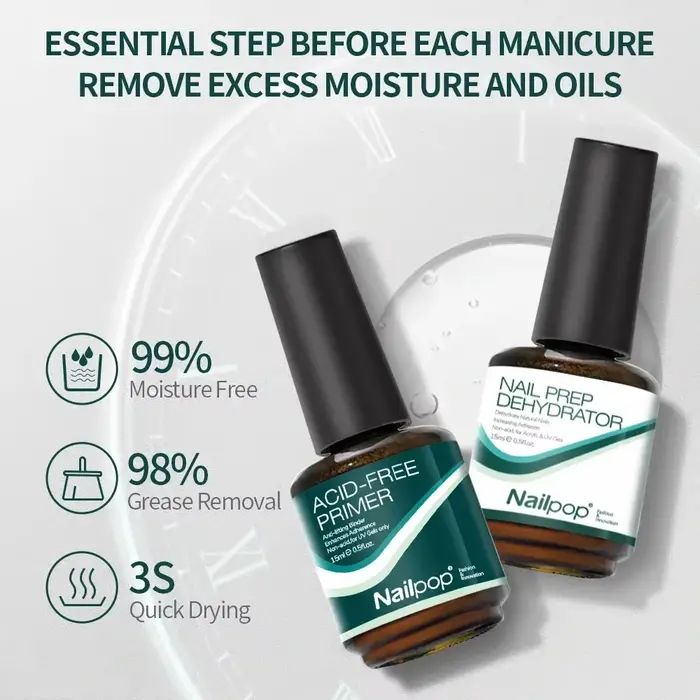 Déshydratant et primer pour ongles sans acide