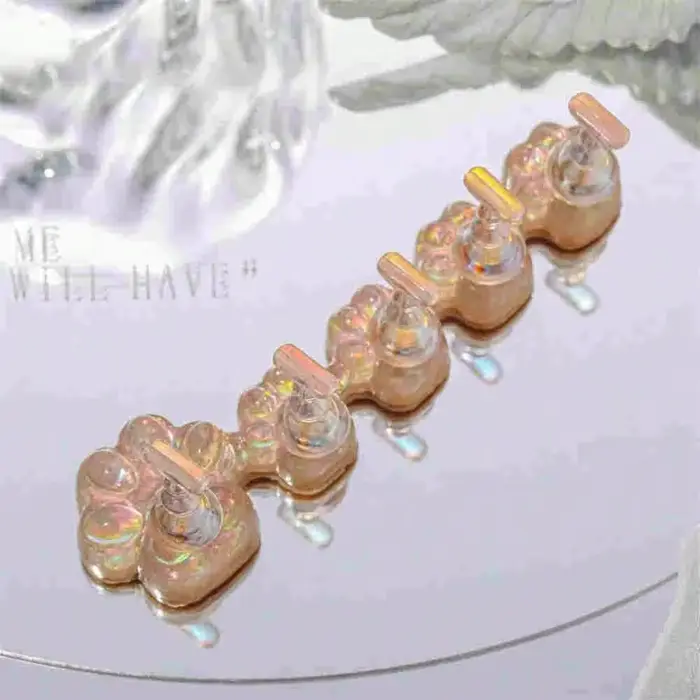 Base d'entraînement pour nail art avec support de présentation pour faux ongles holographiques effet