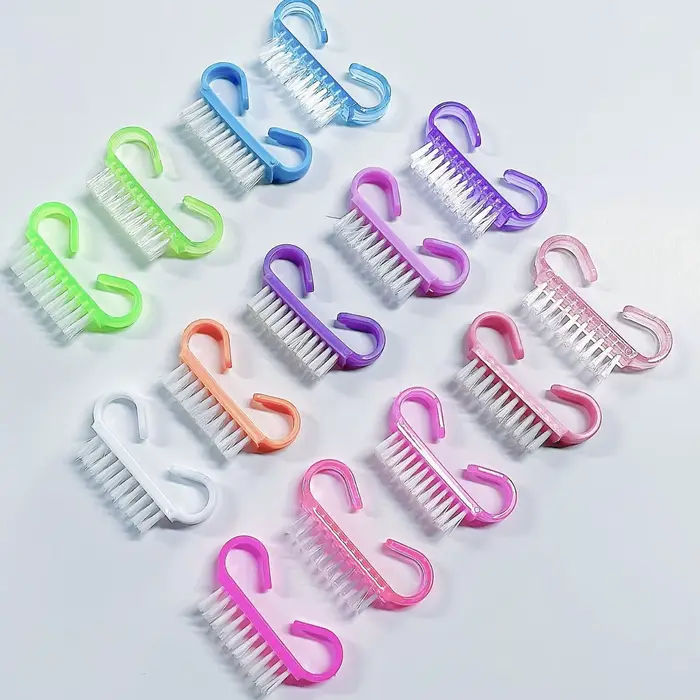 Outil de manucure, brosse à poussière de couleur