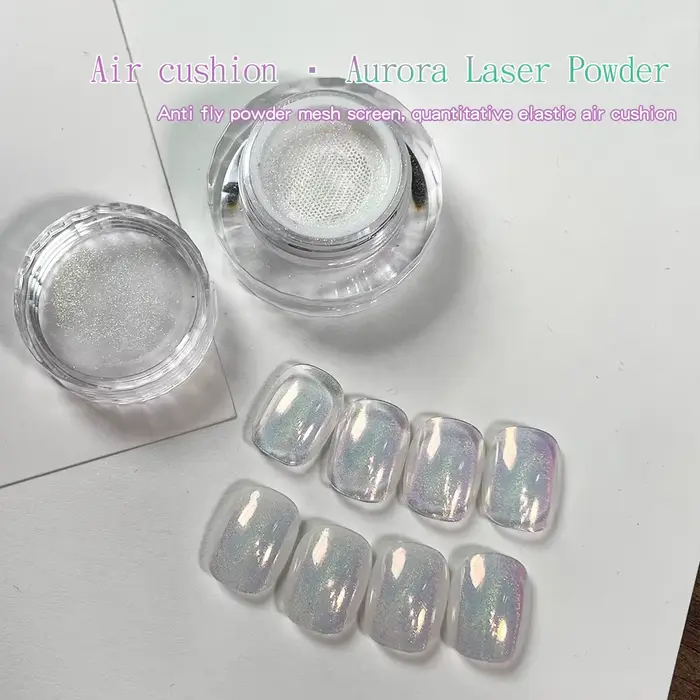 KANIU 0.2g/Pot Poudre à ongles effet miroir Aurora Moonlight Air Cushion