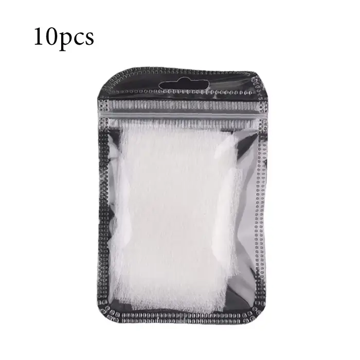 10/20 pièces de moules en soie non tissée pour extension d'ongles, pour la pose de gel UV, d'acryliq
