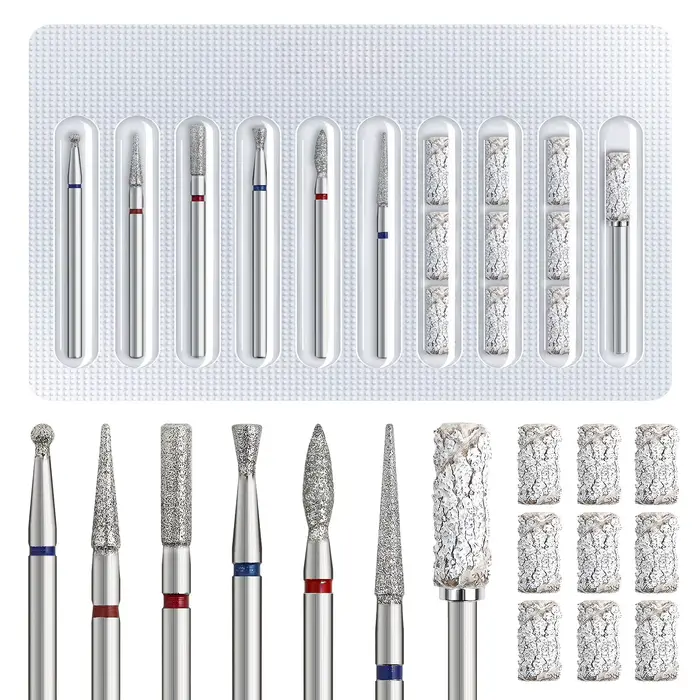 1 ensemble de forets de manucure russes
