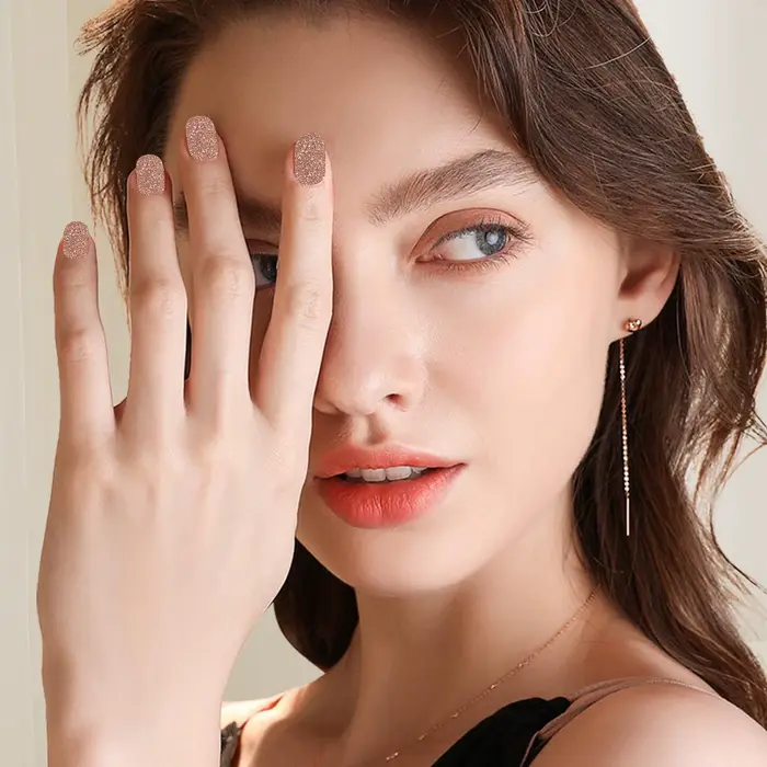 16 pièces/ensemble – Bandes d'ongles semi-durcies en gel à peler et coller