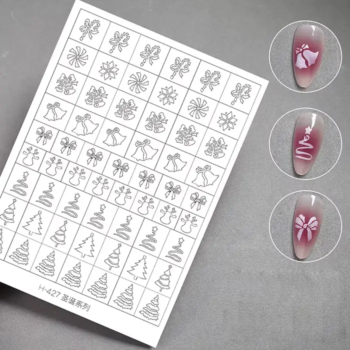 Pochoir d'aérographe pour ongles
