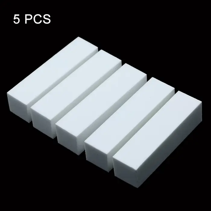 Bloc de polissage pour nail art, lime à ongles blanche, éponge de polissage pour manucure et pédicur