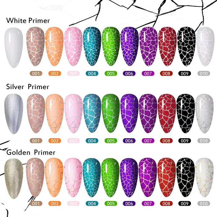 Verhéritage à Ongles Hybride en Gel Craquelé