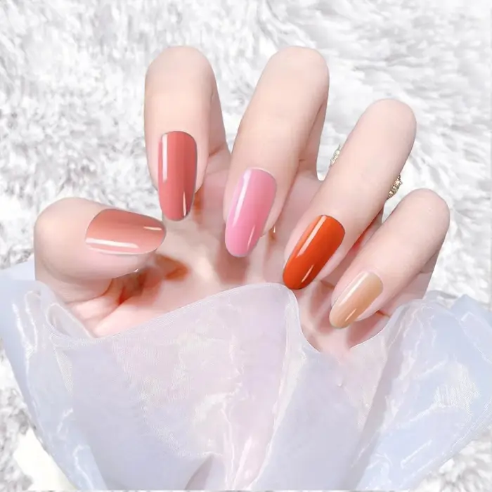 Stylo de vernis à ongles gel néon d'été
