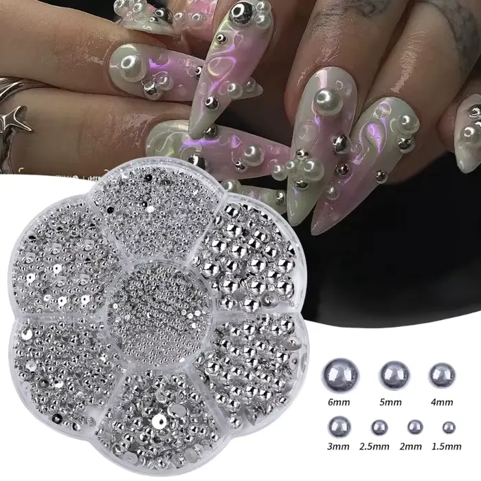 Demi perles Art embellissements manucure bricolage artisanat pour vos ongles livraison directe