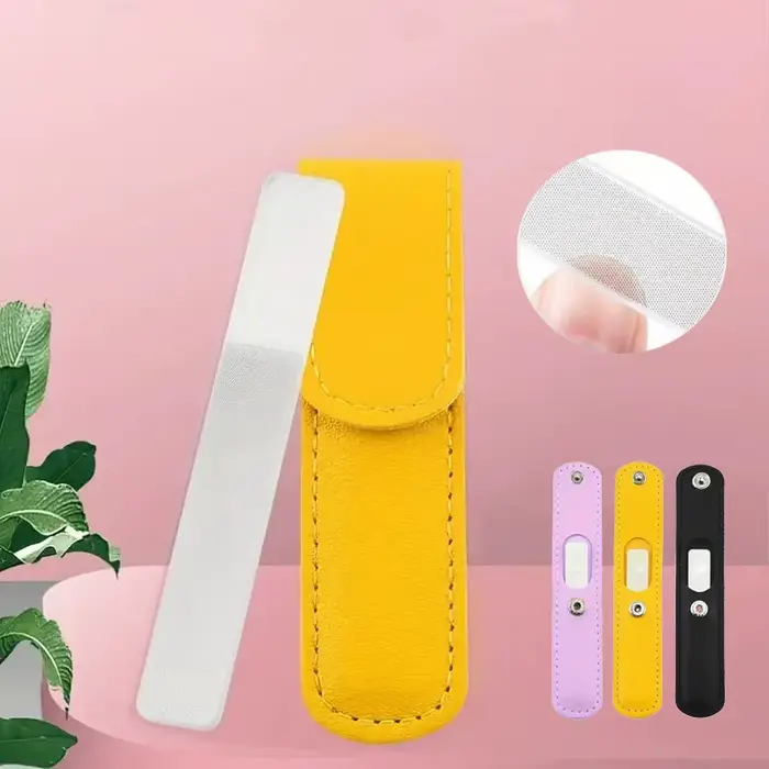Ensemble de petites limes à ongles en verre et Nano Shiner