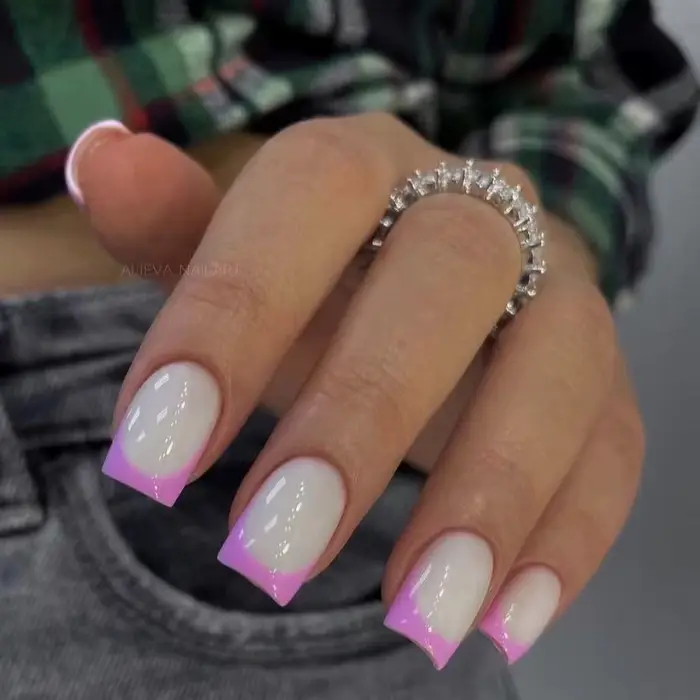 Jaune mode française portable Nail Art été Simple court amande faux ongles détachable fini