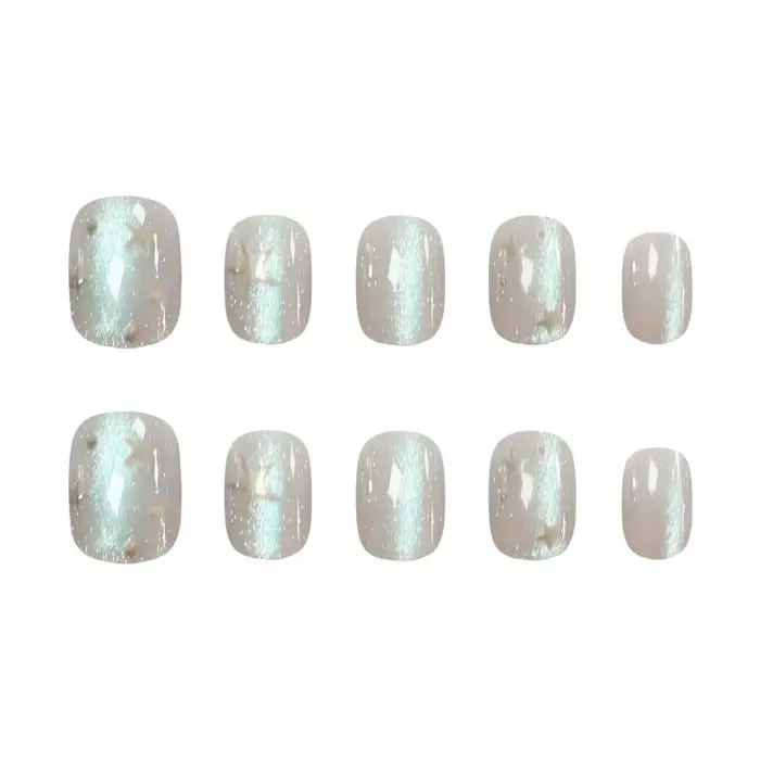 Faux ongles courts pour femmes et filles