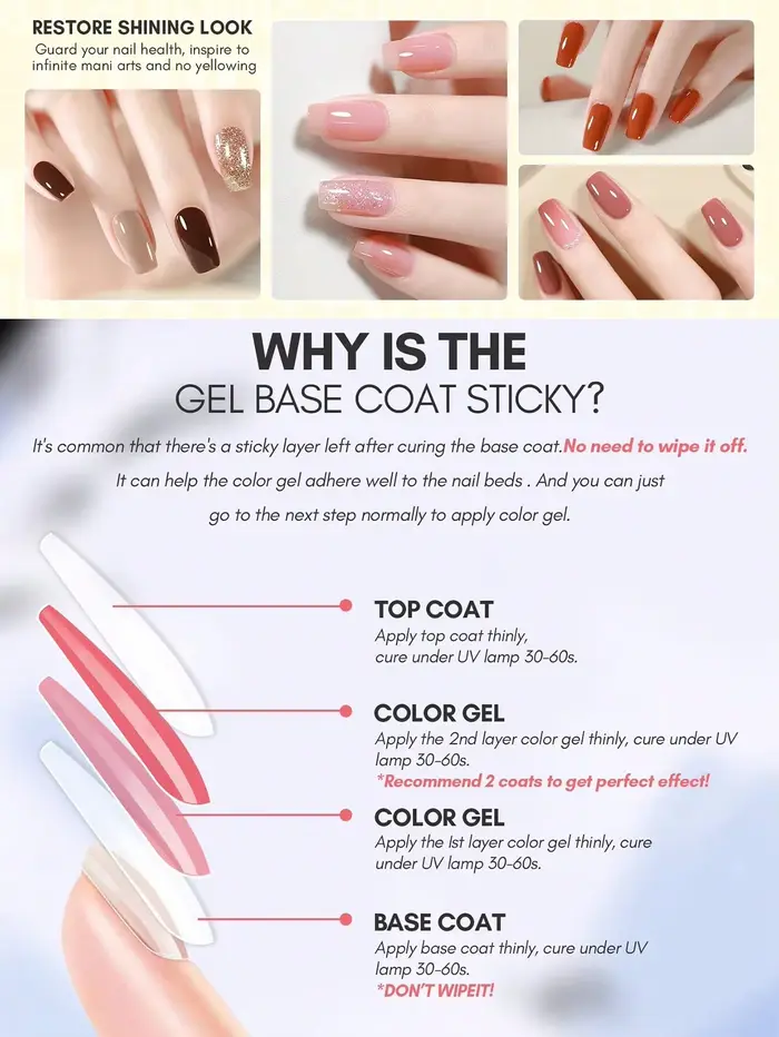 Lot de 2 vernis gel sans résidu 7