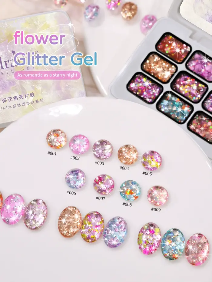 Jillradia Gel 9 Couleurs - Vernis à Ongles Semi-Solide Idéal pour Manucure DIY