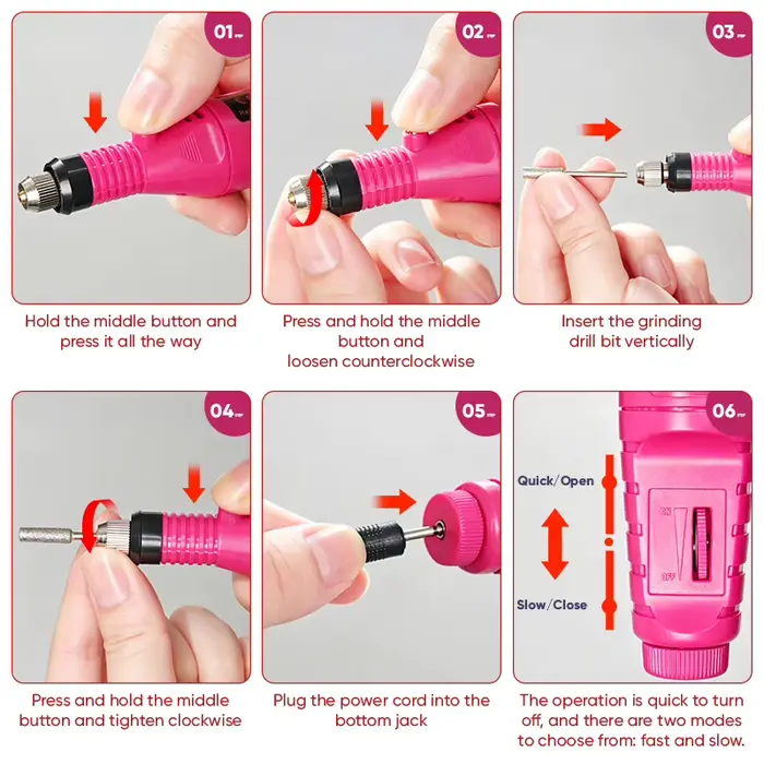 Ponceuse à ongles électrique professionnelle