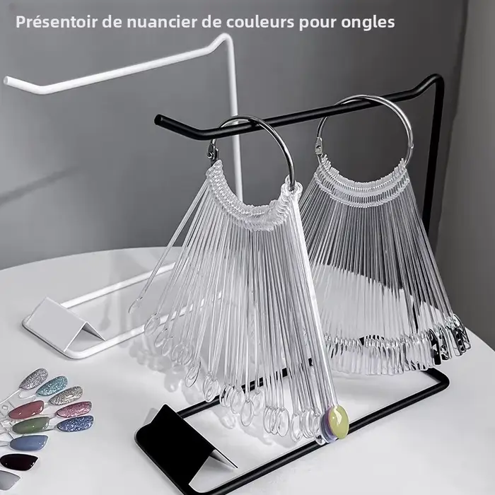 Présentoir élégant en forme d'éventail pour Nail Art