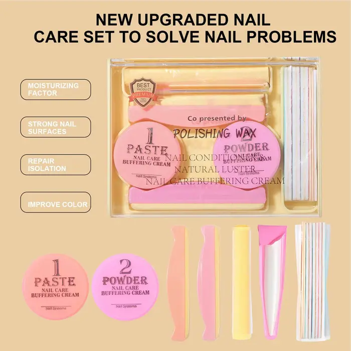 Nouveau Kit de Manucure Professionnel Polyvalent pour Ongles : Poudre Fortifiante, Outils de Voyage,
