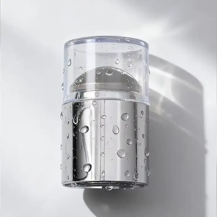 Mini sceau à ongles Transparent avec grattoir