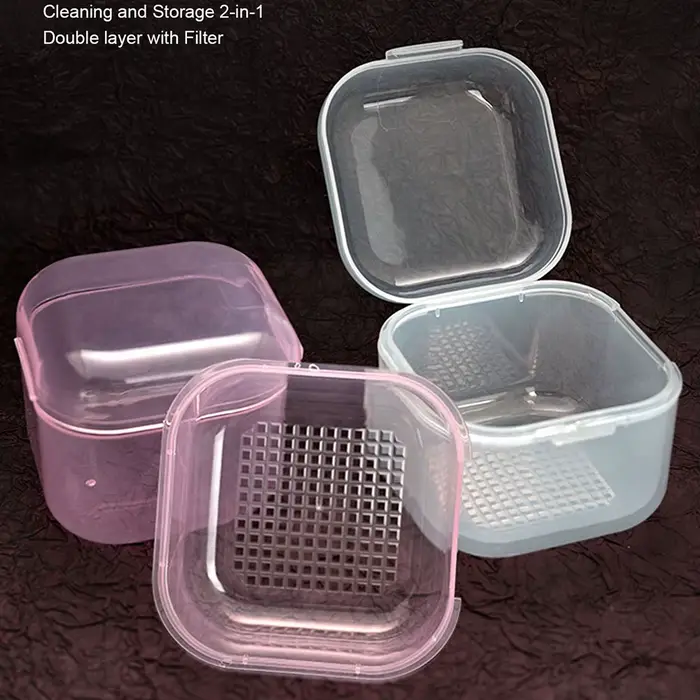 Boîte de nettoyage de forets à ongles