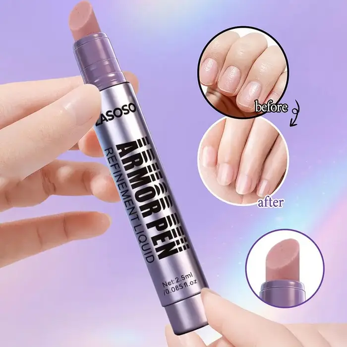 Stylo à vernis à ongles, stylo de soin des cuticules, stylo pour polir et lisser les cuticules, stylo de perfectionnement pour nail art, outils de manucure