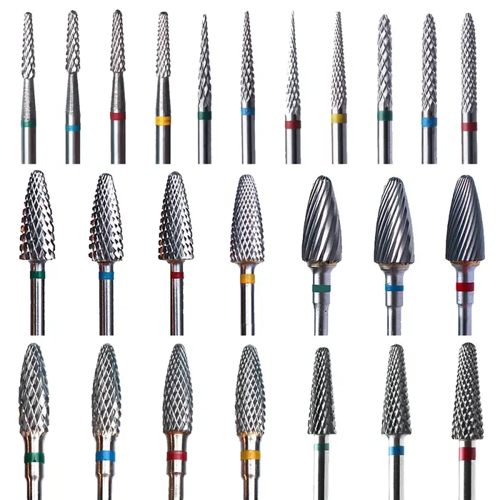 Foret à ongles en carbure de tungstène, fraise rotative, coupe-ongles, perceuse électrique pour outi