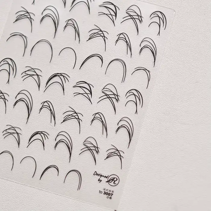 Autocollant pour ongles en relief 5D