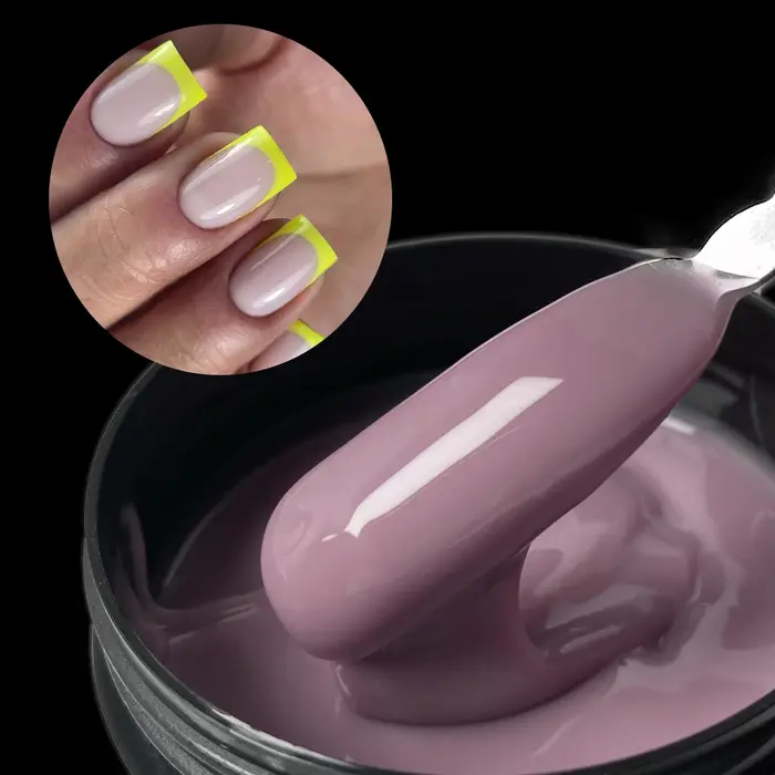 Jillnails 100g Gel à ongles constructeur rose blanc laiteux pour Extension d'ongles Gel moyen naturel 100ml Gel auto-nivelant construction blanche