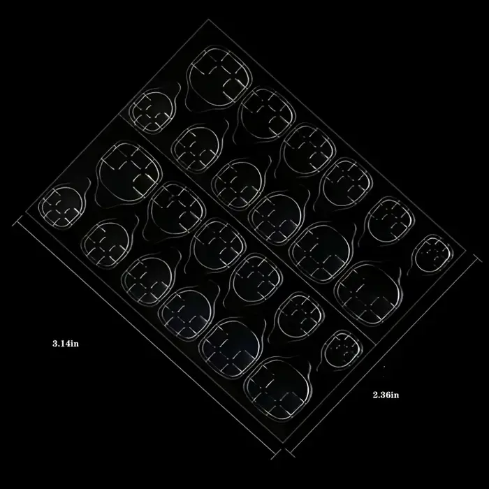 5 バ bricolage Double face autocollants gelée transparente colle à ongles faux
