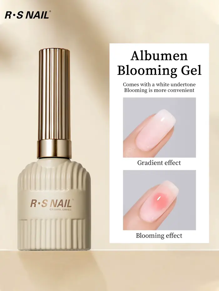 RSNAIL 10g Gel de Nail Art Effet Marbre Blanc Dégradé