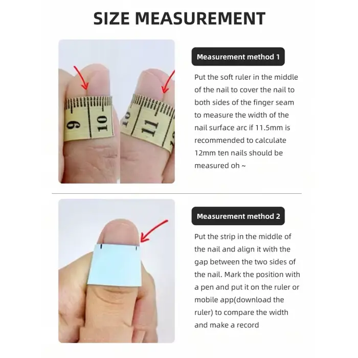 Ongles mi-longs en forme de cercueil faits à la main