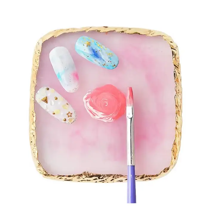 Palette de mélange de couleurs pour nail art en résine