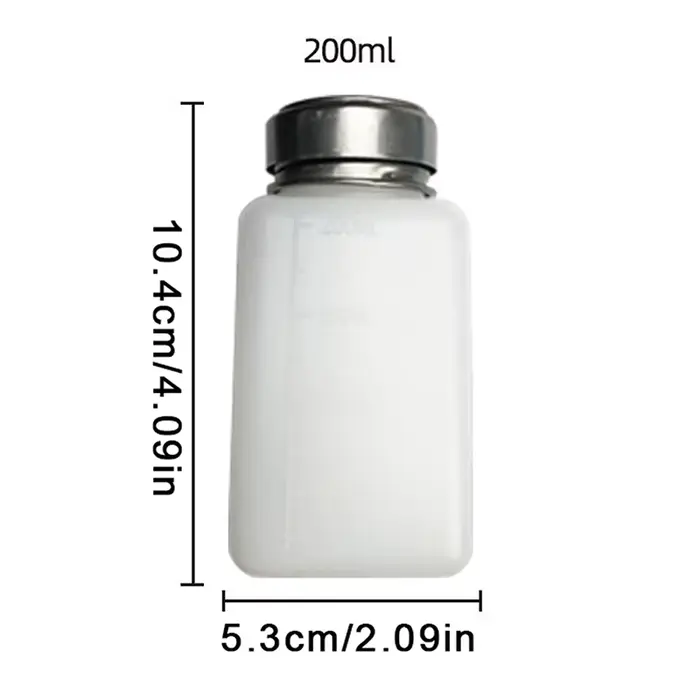 Bouteille vide rechargeable à pression Portable de 200ML, pompe à alcool liquide, nettoyant pour ver