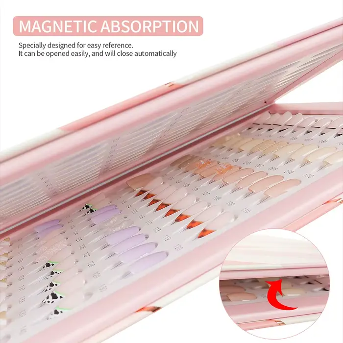 160 pièces couleurs faux ongles conseils livre d'affichage vernis