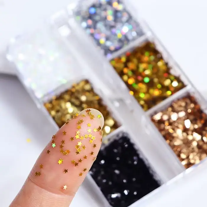 ● Mini paillettes étoiles scintillantes de 1 mm