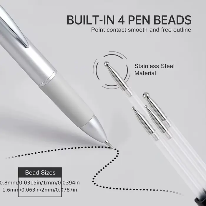 Stylo professionnel 5 en 1 pour peinture des ongles