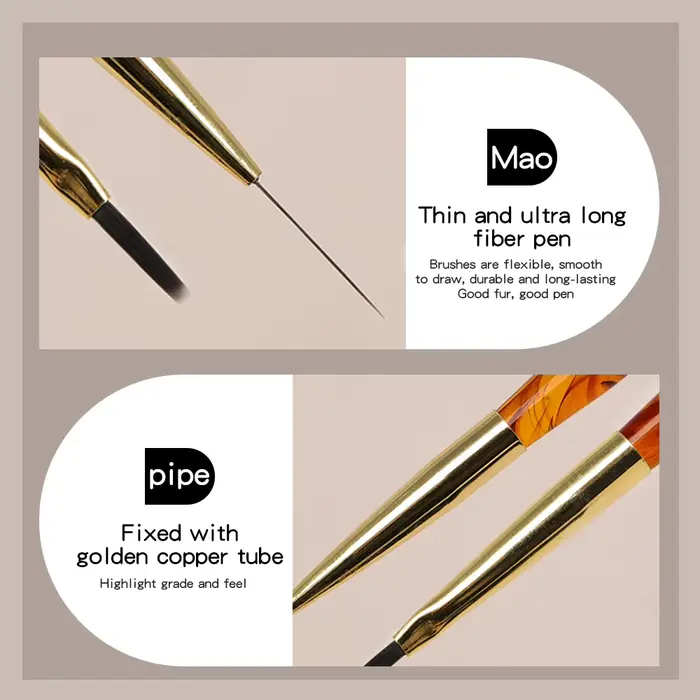 Pinceaux pour nail art