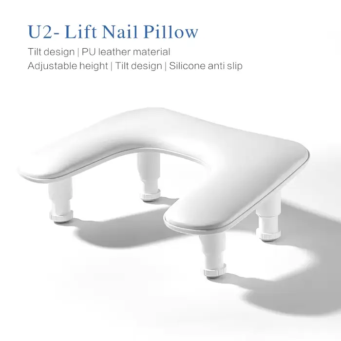 Coussin de manucure, réglable en hauteur U2, adapté pour la pose des mains, équipement pour la manuc