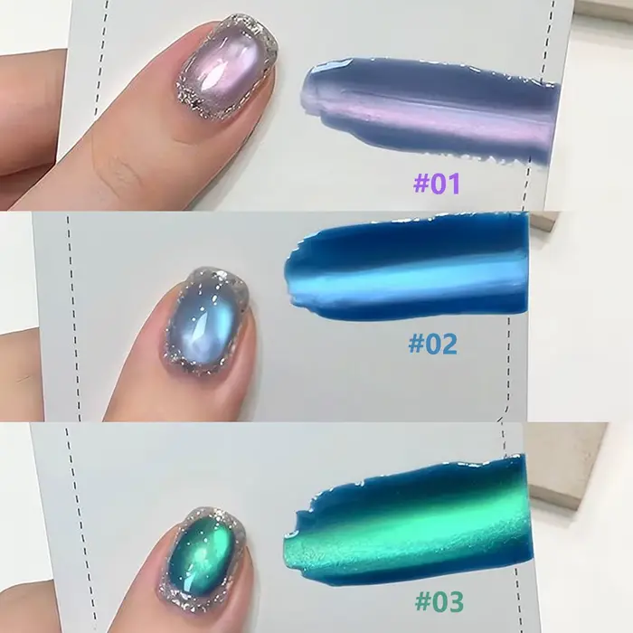 MIANEL – vernis à ongles en Gel vert Emperor Green Cat Eye