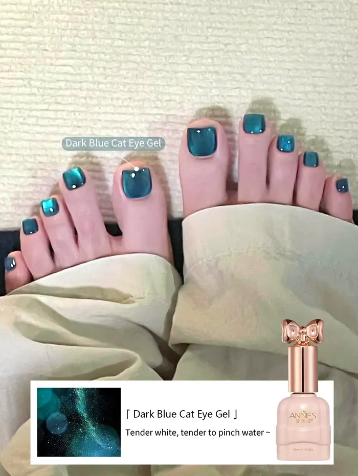 Vernis à ongles gel Blue Cat Eye 10 ml, nécessite une polymérisation sous lumière UV, vernis gel UV 