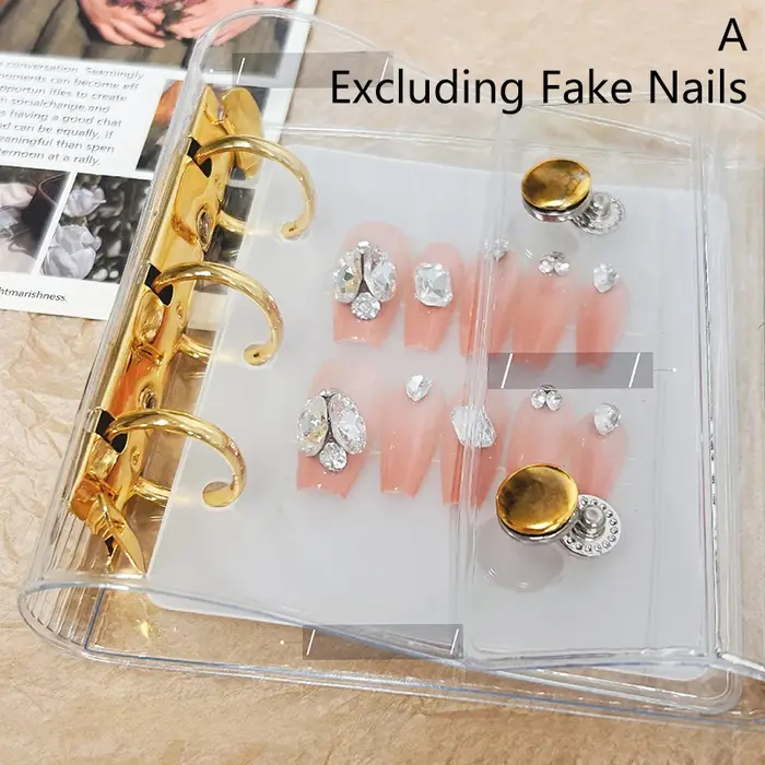 Livre de rangement pour pièces d'art des ongles