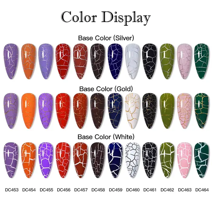Vernis à ongles gel craquelé