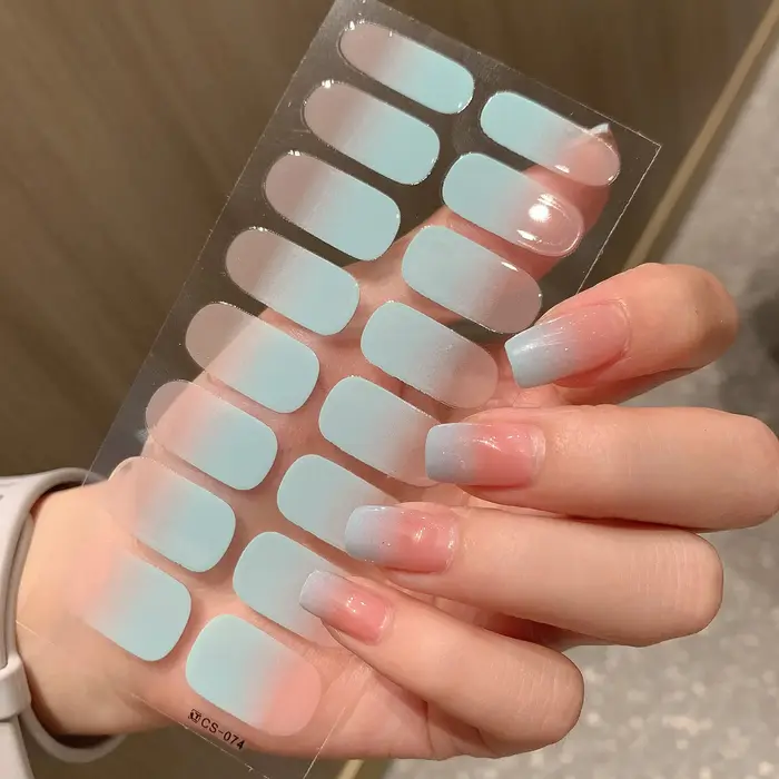 Autocollant pour ongles Semi-durci dégradé