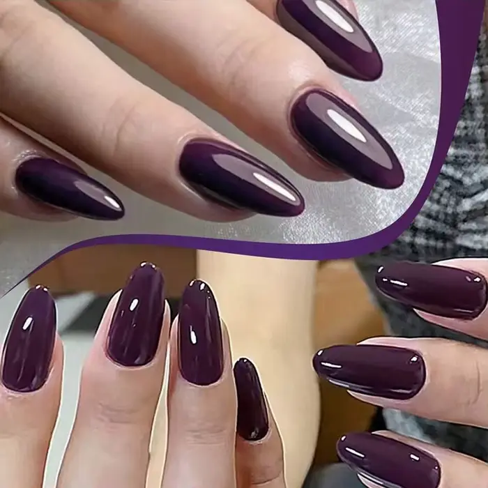 Colle pour vernis à ongles violette