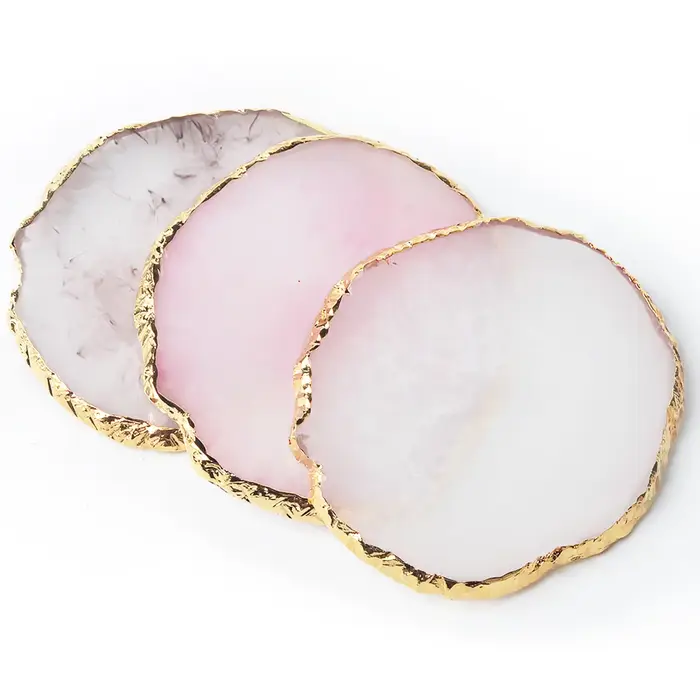 Palette ronde en résine d'agate et pierre pour Nail Art, faux ongles, mélange de couleurs, dessin, v