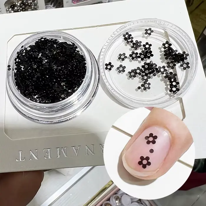 PrettyG-Paillettes en forme de pétale de petites fleurs pour Nail Art