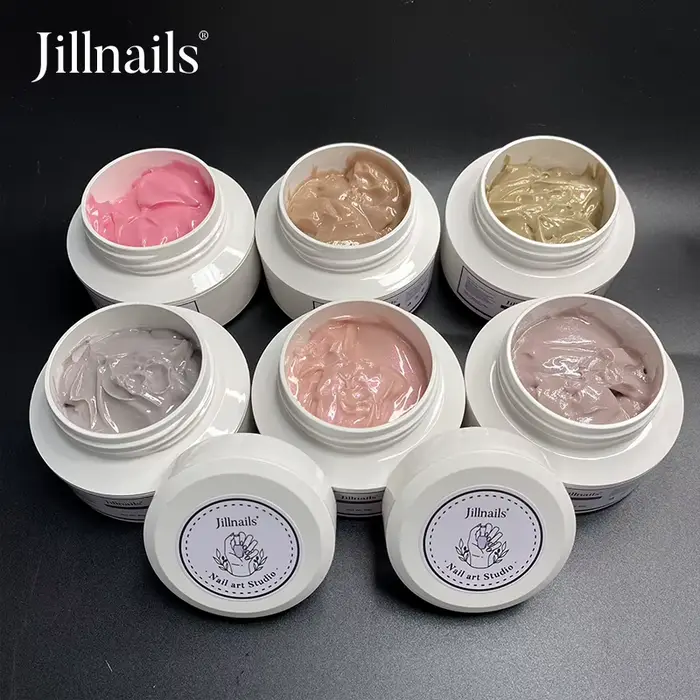 Jillnails-Gel UV pour Extension d'Ongles, Crème Dure, Blanc Laiteux, 50g, 50ml