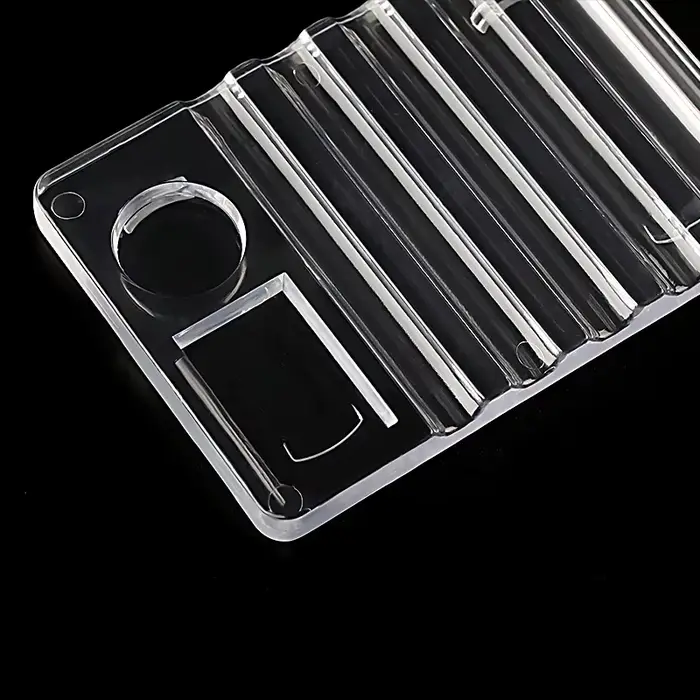 Porte-stylo polyvalent en acrylique pour Nail Art, support de brosse à 5 compartiments avec Palette