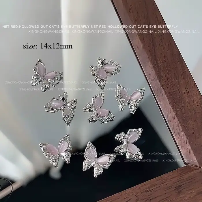 Bijoux papillon pour Nail Art, 5 pièces, nouveaux accessoires de décoration d'ongles en alliage de l