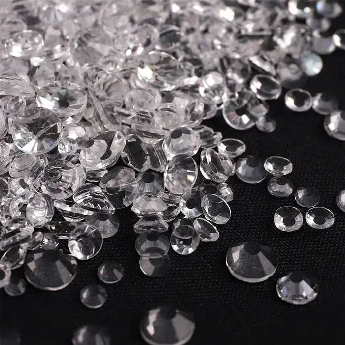 1440 pièces mélange taille verre Flatback strass paillettes cristal AB diamant rond Non correcteur colle sur pierre